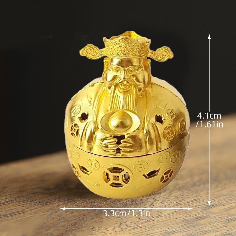 Vintage Alloy Incense Burner Stick Holder Three Legged Hollow Out Mini Sandalwood Censer Incense Burner Home Decoration