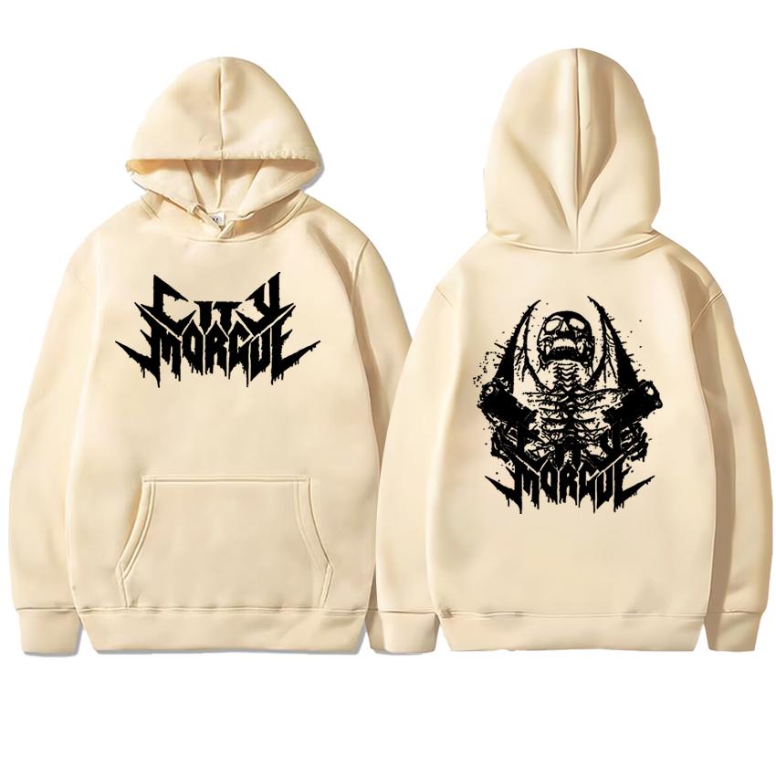 Rapper Zillakami Sosmula City Morgue Doppelseitiger Print Hoodie Fleece Sweatshirt Langarm Herren Damen Unisex Oversized Pullover