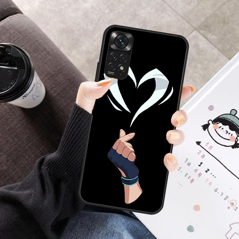 Cartoon Valorant Case For Xiaomi Redmi Note 11 10 9 8 12 Pro 10S 11S 12S Cover For Redmi 9 10 10A 9C 10C 12C