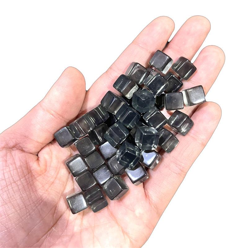 50 Stück Set 8 mm Hohe Qualität Klar Würfel Schachfiguren Token Quadratische Ecke Kristall Würfel Für Puzzle Spiel Brettspiel Komponenten