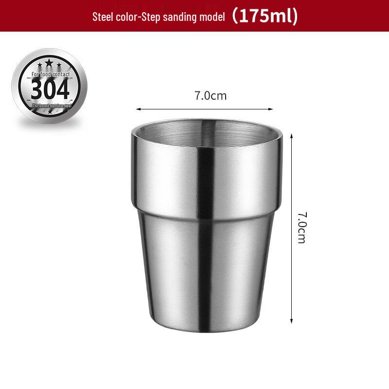 Shengjia Korean Style 304 Stainless Steel Double-Layer Cup
