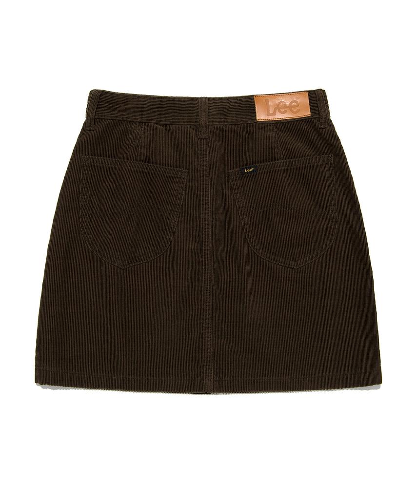 Lee Corduroy Mini Skirt Brown