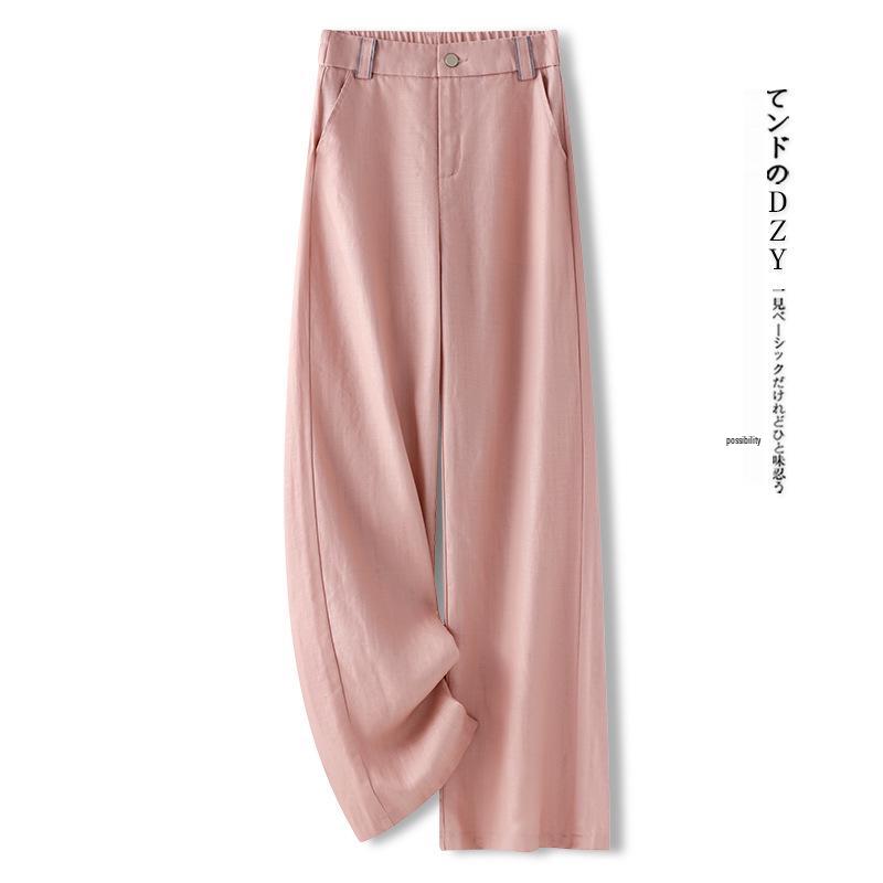 2025 Women's Summer Slimming Cotton Linen Wide-Leg Pants