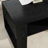 Coffee Table Black Oak Look 92 X 53 X 45 Cm Engineered Wood