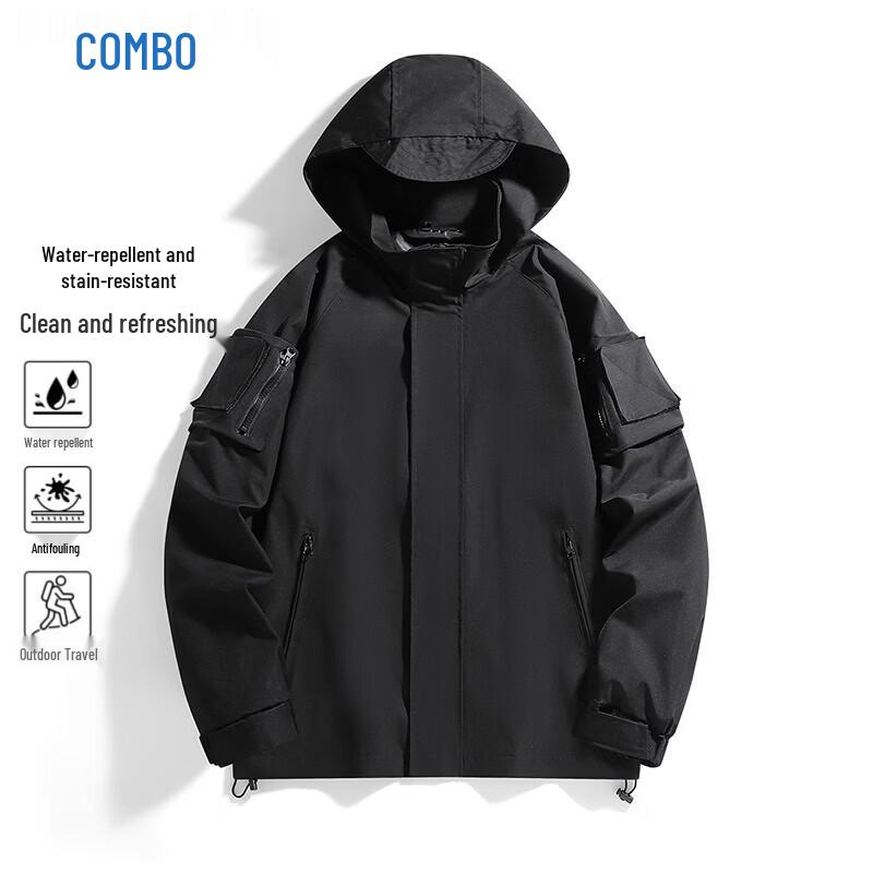 Kangbo Mountain Series Men's Outdoor Hooded Windbreaker Jacket
