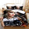Singer Miley Cyrus Bedding Set Duvet Cover Bed Set Quilt Cover Pillowcase Comforter king Queen Size Boys Adult Bedding Set