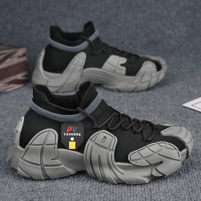 

Flying socks shoes men s summer 2024 new men s shoes platform casual sports trendy shoes student youth mecha shoes 44