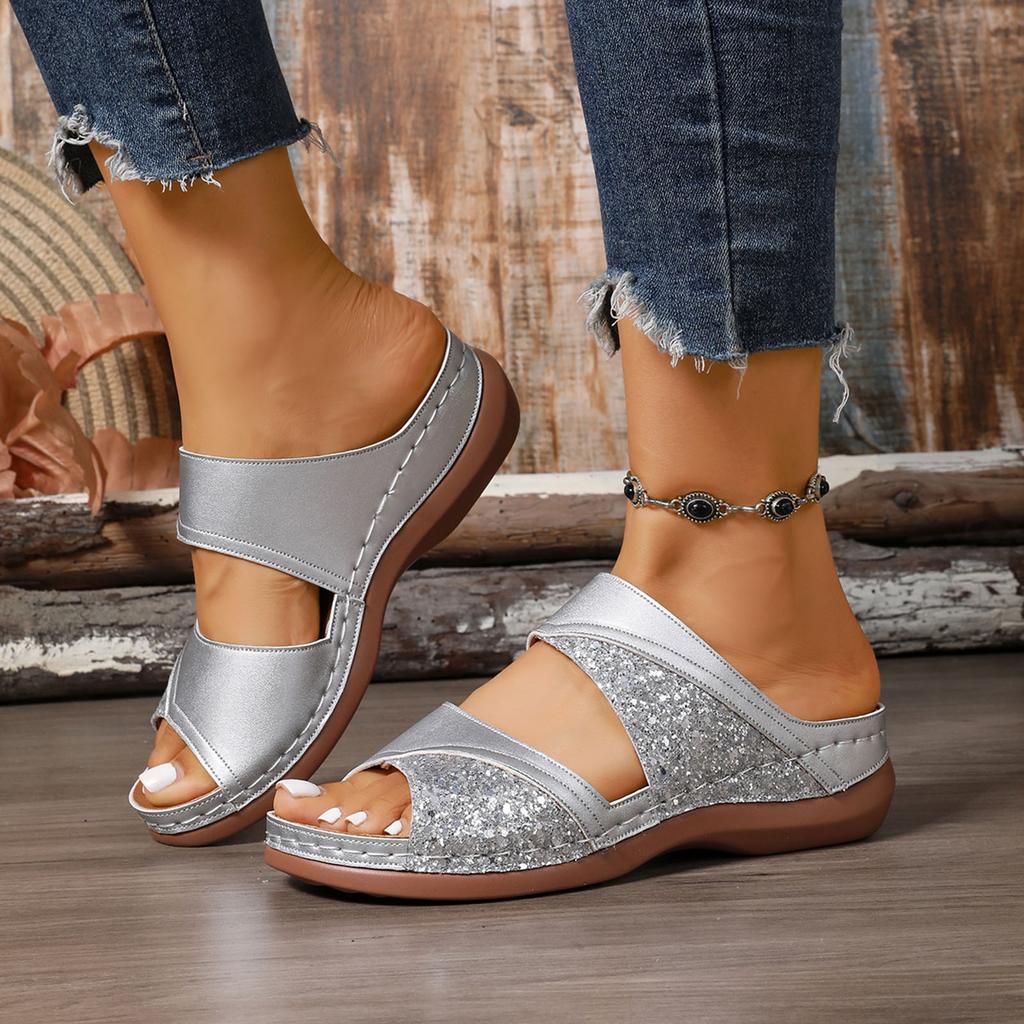 Ladies Summer Shoes Women Wedges Slippers Bohemian Sandals High Heel Sandals For Women High Heel Sandals For Women Summer