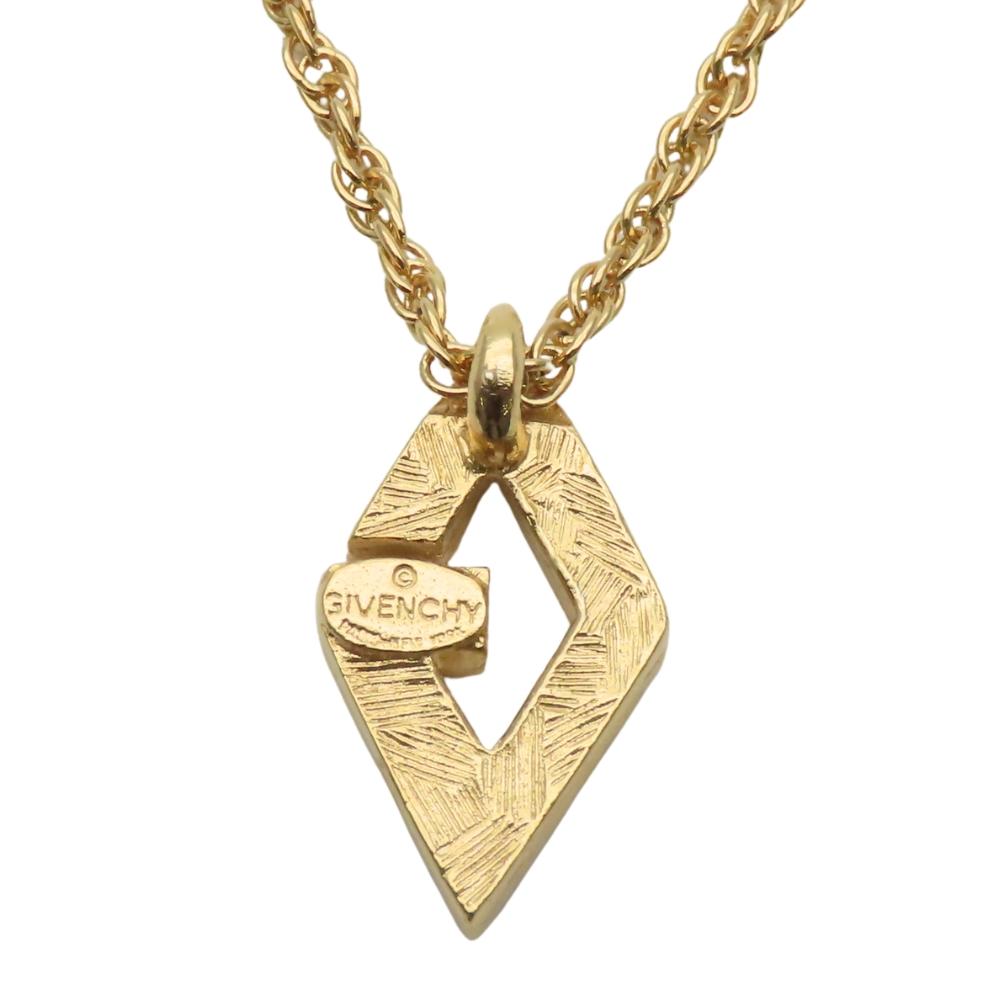 Used Givenchy Necklace metal/Rhinestone 5.4g gold plating
