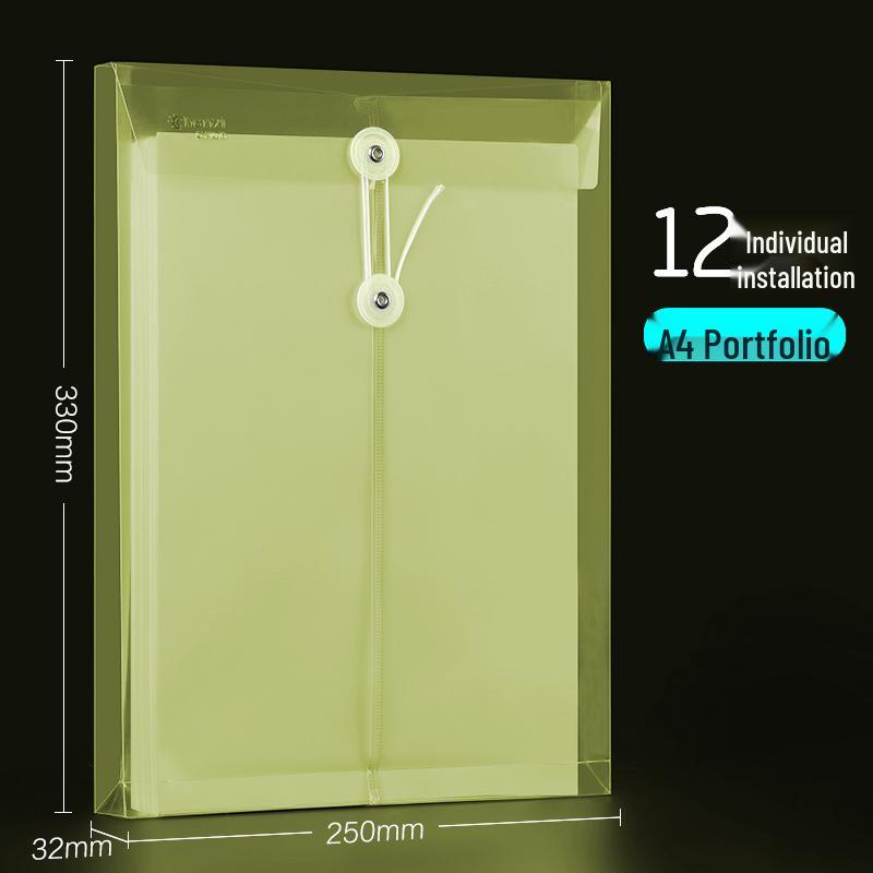 50 Kraft Paper Transparent A4 File Folders - Thickened Quality Office Personnel Bags