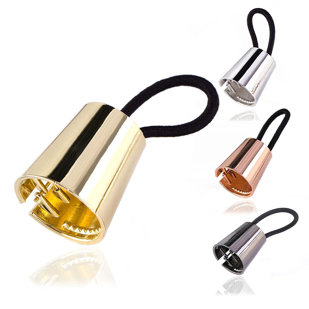 Gumičky do vlasů Vysoká elasticita Pružné Drdoly Nastavitelné Jednobarevné Stylové Slitina Kroužek na culík Bezešvé Scrunchies Doplňky