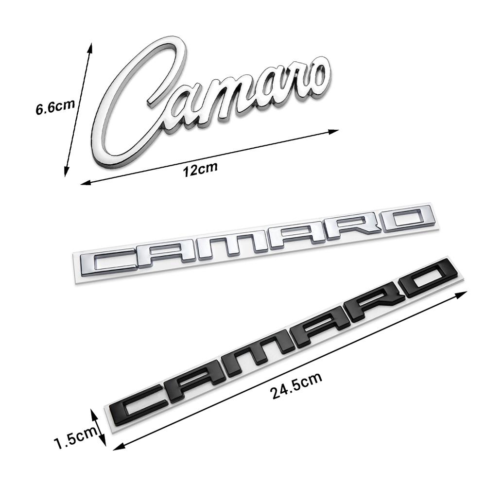 Black/Silver/Red 3D Metal Sticker/letter Car Styling Car Body Logo Emblem Decal Sticker For Chevrolet CAMARO Auto Accessories