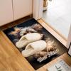 1PC Custom Name "Adorable Yorkshire Terrier Pup" Theme Floor Mat Ideal for Living Room, Game Rooms, Office, Bedroom, Floor Mat Playful Design