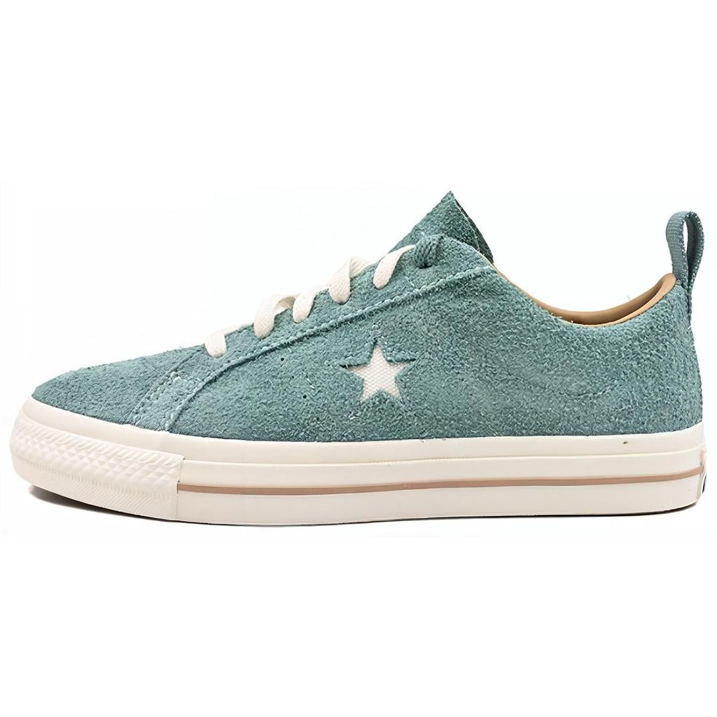 Converse One Star Pro Vintage Suede Low Algae Coast Unisex Sneakers Green Egret A02947C