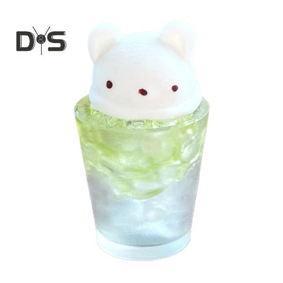 

Миниатюрный медведь, ледяной напиток, мини-модель еды, имитация десерта из смолы, украшение для кукол 1/6, 1/8, 1/12, миниатюрный декор для кофейни Bear