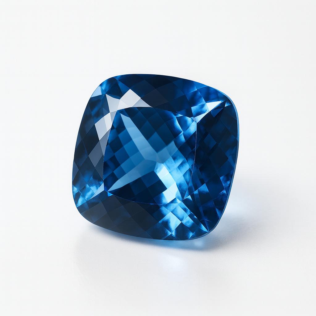 Natural Blue Sapphire Loose Gemstone 11 ct Square Cushion September Birthstone for Gem Collections