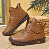 New Women's Shoes Fashion Versatile Velcro Mother Cotton Boots Velvet Warm Martin Boots