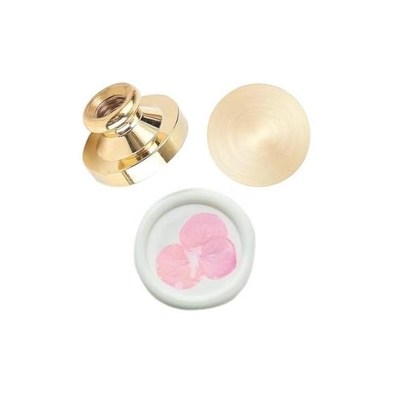 Sealing Stamp Head Plain 25mm Single Item Brass Sealing Head Sealing Stamp Head Envelope Decoration Sealing Wax Replacement Parts Wax Print Pattern
