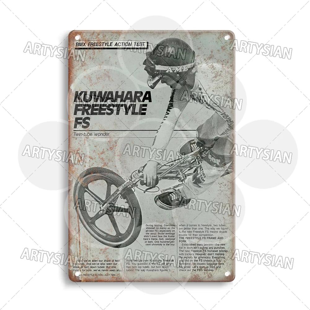 Vintage BMX Bike Metal Sign Bicycle Motocross Plaque Racing Raleigh Kuwahara Raleigh Chopper Peugeot Pro-Am Murray Ace Haro