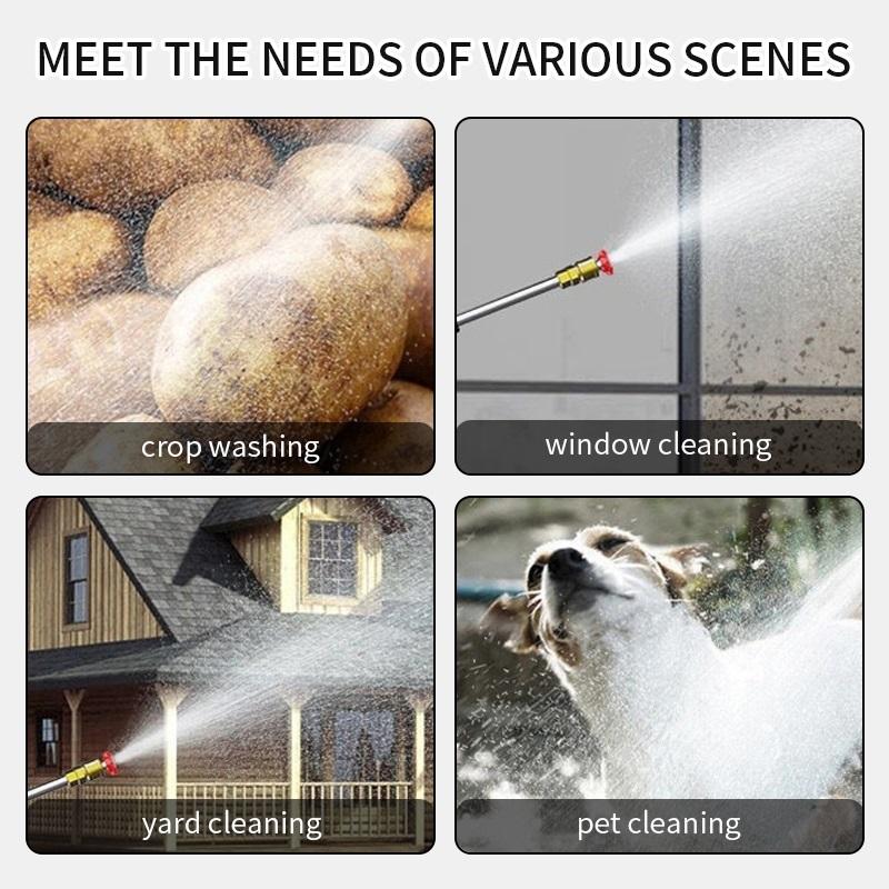 Přenosná 48V vodní pistole na mytí aut, akumulátorová 9000mAh 15000 ot./min., vysokotlaká lithiová baterie, čerpadlo, automatická myčka