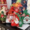 Merry Christmas Gift Bag Christmas Eve Apple Candy Bag Canvas Handbag Santa Claus Knitted Storage Bag Decor Holiday Gifts