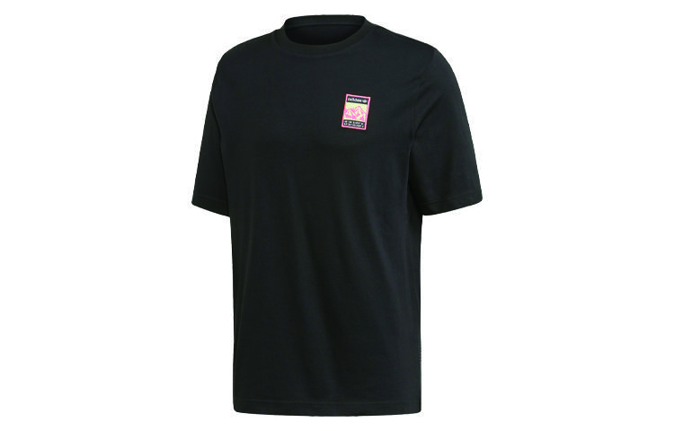 

Adidas Originals T Shirts Men s Black Crew Neck Moderate Straight Fit FR0589 M
