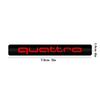 Car Styling Quattro Letter Logo Side Body Fender Trunk Sticker Decor For q2 A7 S1 B8 8P A3 A6 C7 Q7 Q5 Q3 Q2 Q1 Q2L A4 A5 A6L