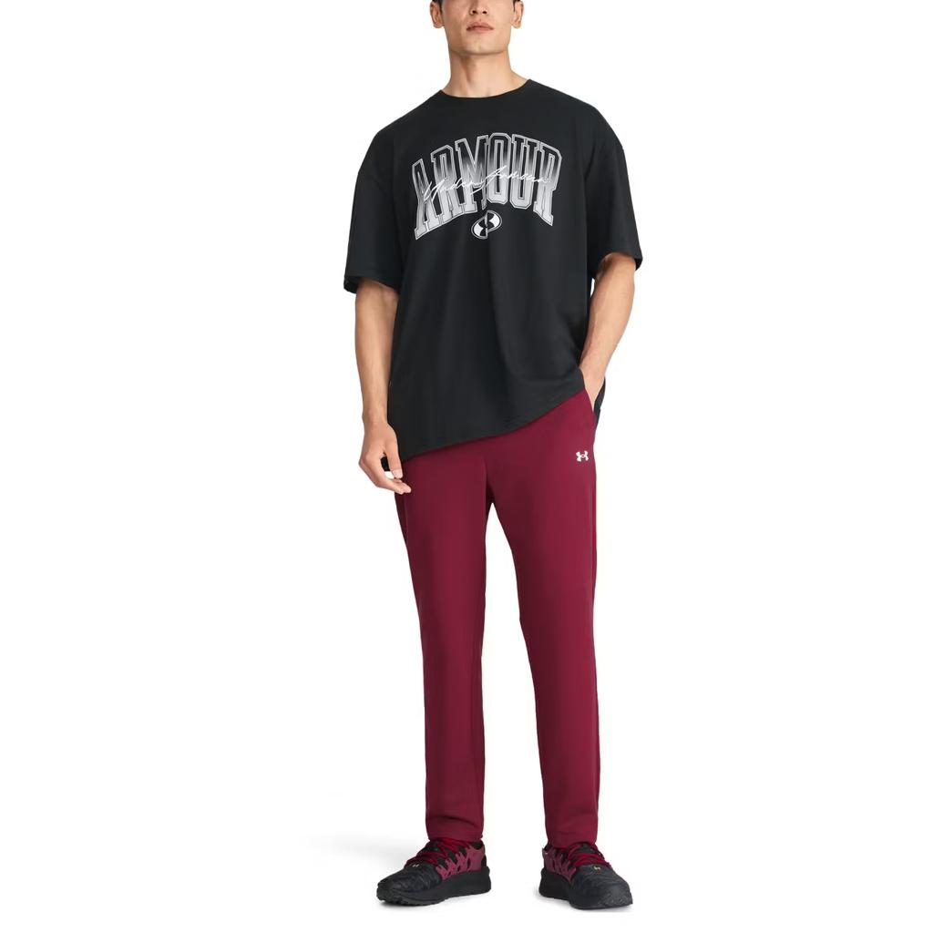 Under Armour Lockere Passform Sportlich Lässig Fitness Einfarbige Buchstaben Graffiti Verlauf Cyber Logo Mode Vielseitig Kurzarm T-Shirt 6011123-001