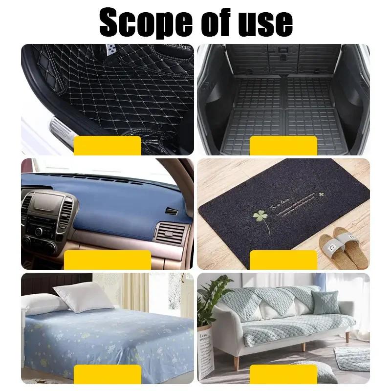 1-5Pcs Car Carpet Mat Fixing Stickers Foot Pad Self- Adhesive Invisible Tape Anti-slip Fixed Tape Stickers Auto Accessories