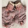 Brand New 49 cm Reborn Doll Twins Levi Closed Eyes and Open Eyes Optional Emulation Rebirth Doll Realistic Baby Doll Toys for Toddler New Year Gifts