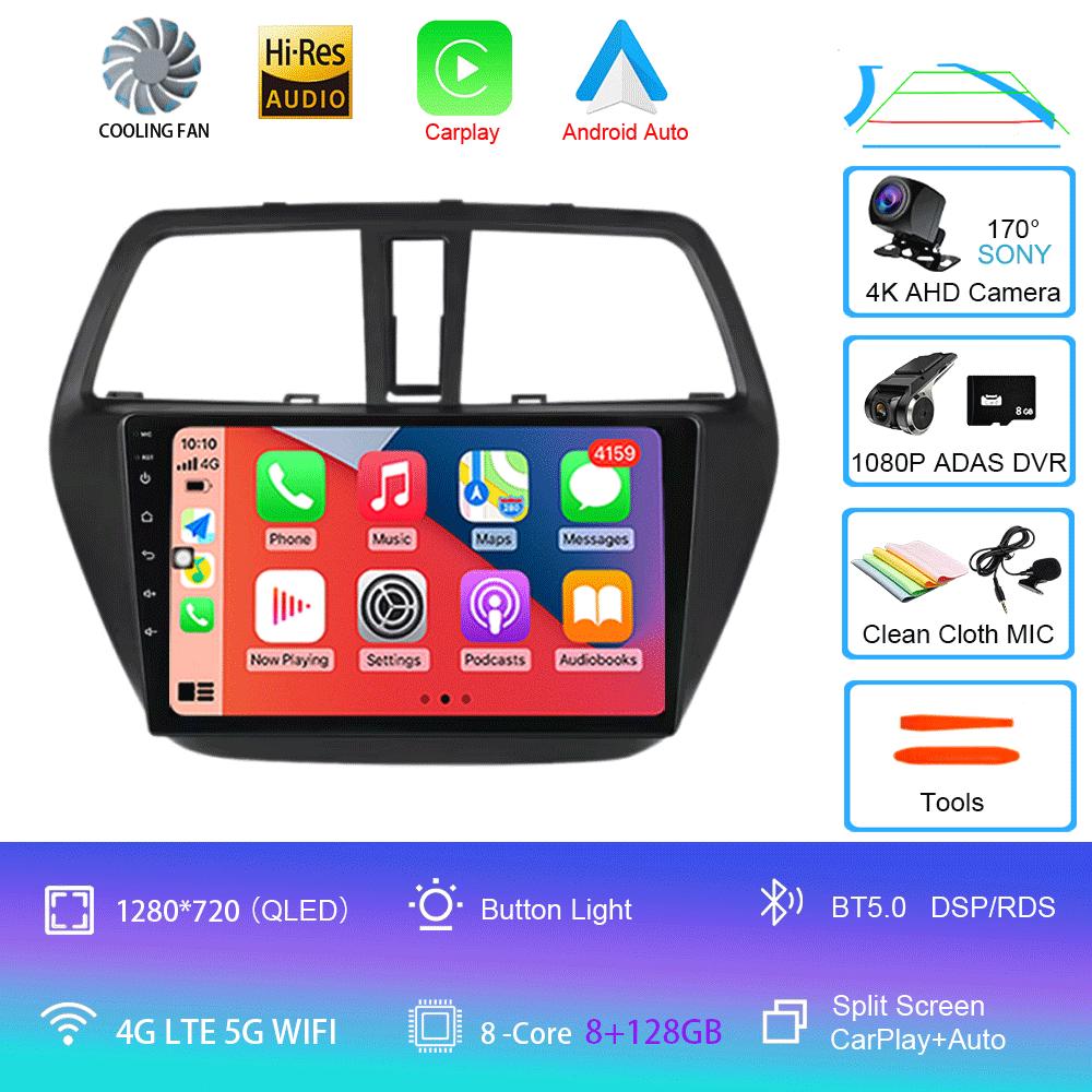 Android 14 Car Radio For Suzuki SX4 2006-2014 Multimedia Video Player 2 Din 4G WIFI Wireles Carplay Navigation GPS RDS Head Unit