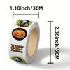 500PCS/Roll Halloween Stickers for Laptop Notebook Envelope Water Cup Seal Decorative Spooky Holiday Party Decorations Stickers