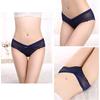 Women's Sexy Panties Transparent Mesh Breathable Briefs Underwear Low-Rise Bow Floral Panty for Lady Girl 3 Pcs/set