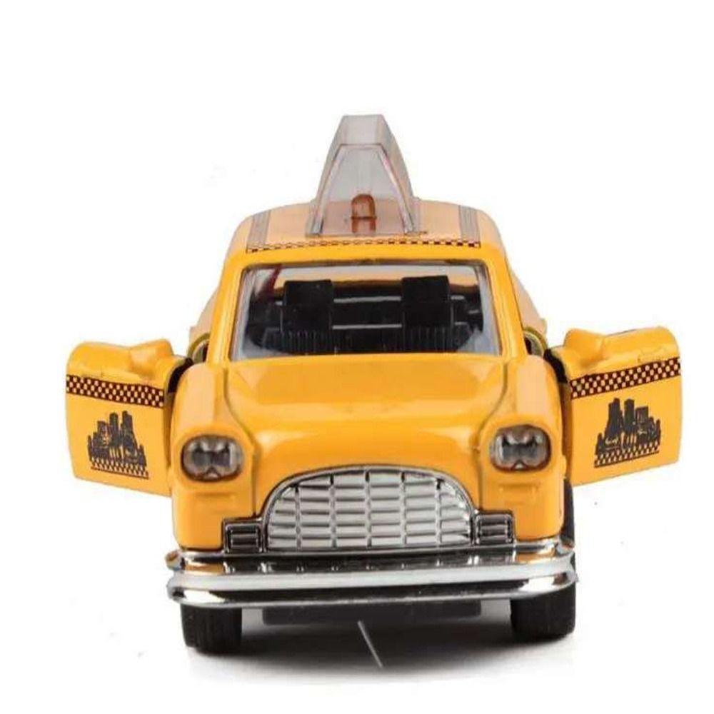Plastic Miniature Toy Car Zinc Zinc Zinc Alloy Taxi Car Car Fashion Taxi Model Toy  Parent-child