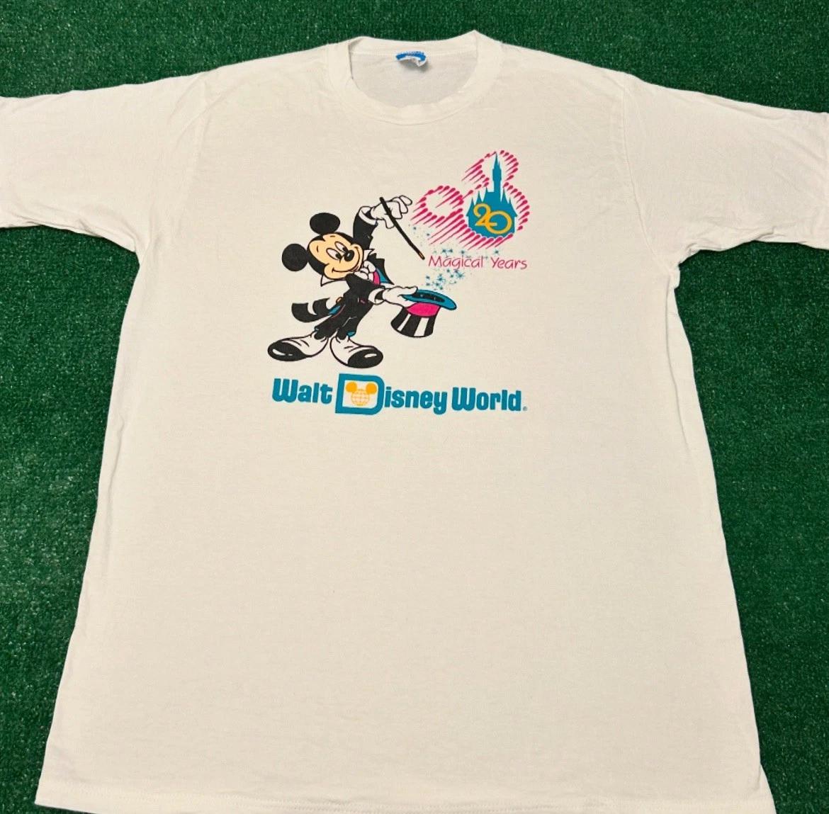Vintage 90s Disney Walt Disney World 20th Anniversary Mickey Mouse VTG Shirt XL 2XL