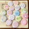 6Pcs Cute Cartoon Mini Cartoon Button Badge Kawaii Retro Girls Kids Backpack Pencil Bag Diy Decorative Brooch Pin Accessories
