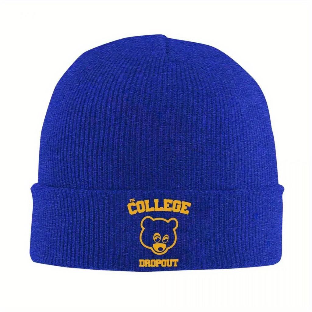 College Dropout Knit Hat Beanies Autumn Winter Hat Warm Hip-hop Kanye West Music Cap Unisex Women