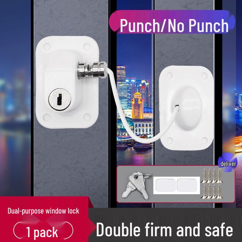 Casement Window Lock: No-Drill Child Safety Limiter with Password Protection