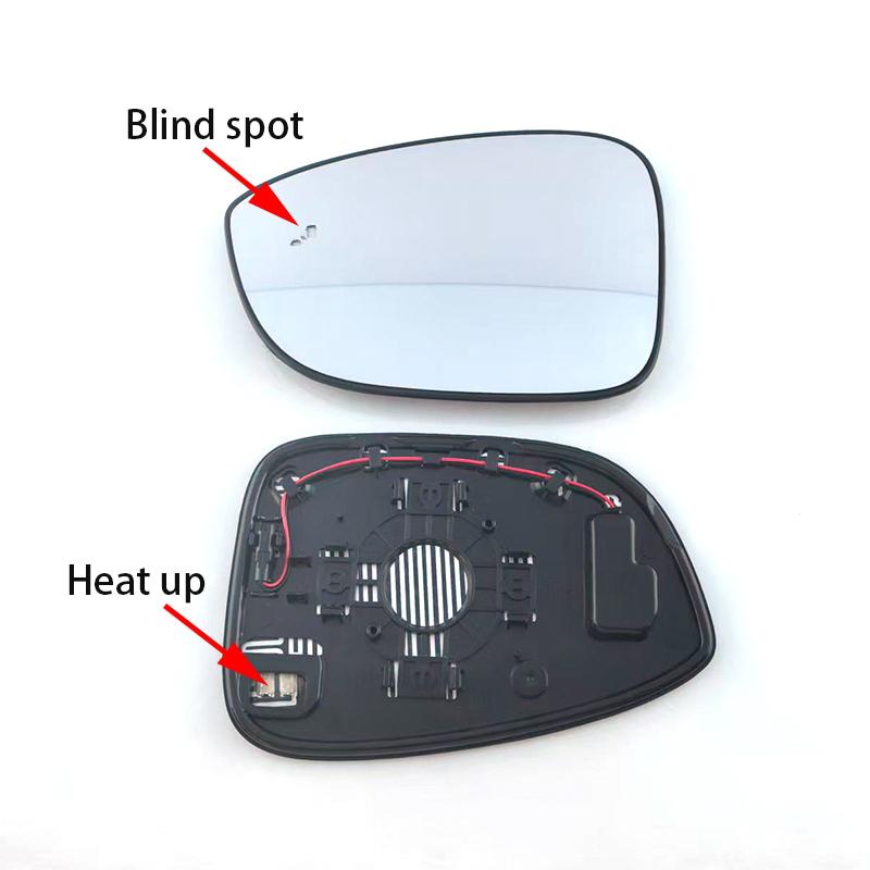Cristal de espejo retrovisor lateral calefactable para coche con advertencia de punto ciego Para Honda Accord 10ª 11ª 2018 2024 2025