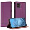 For Samsung Galaxy XCover7 Pro Case L-Shaped Grid Pattern Leather Stand Phone Cover with Card Slots