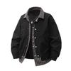 Men's Spring and Autumn High-end and Handsome Fat Man's Big Size Fake Two-piece Handsome Jacket Top