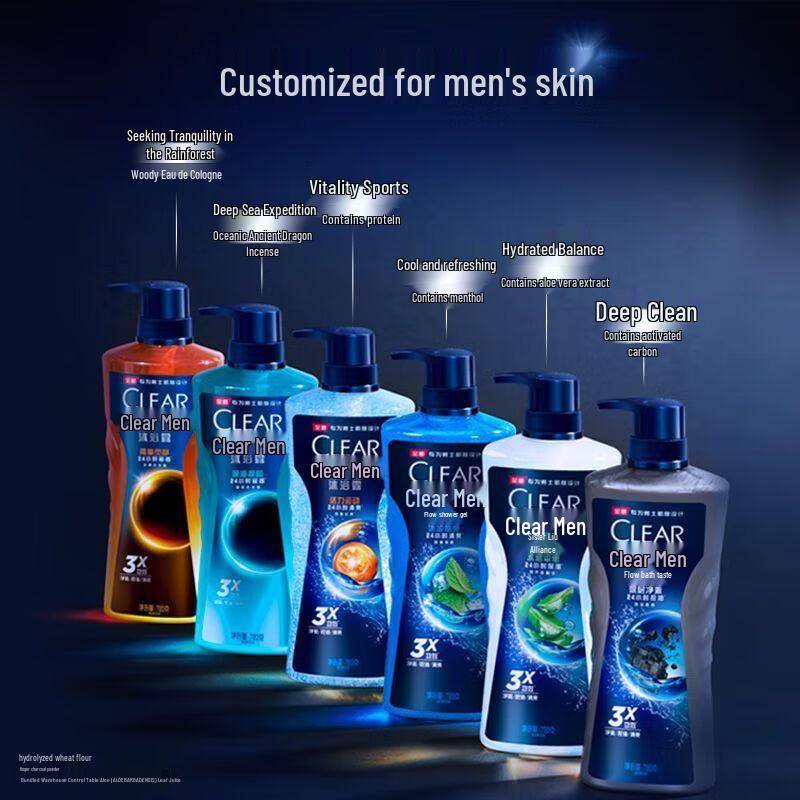 CLEAR Herren Oil Control Duschgel