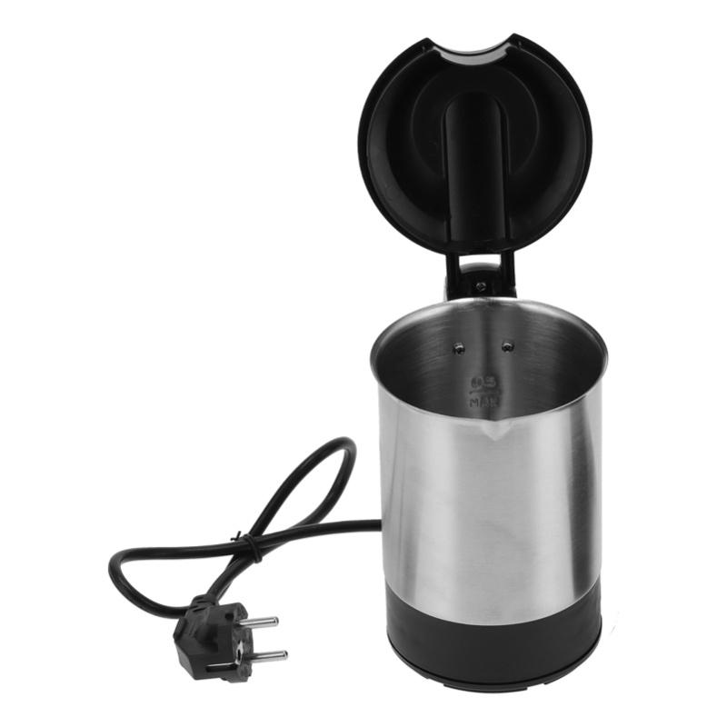 Mini Stainless Steel Electric Kettle, Automatic Power Off, Portable Travel Water Boiler Pot, 0.5L
