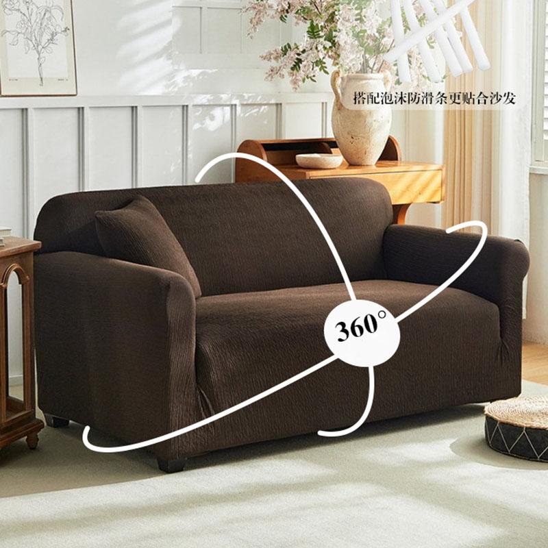 Thick Anti Slip Solid Sofa Cover Elastic All Cover Couch Slipcover for Four Seasons Soft Removable Dust Cover for Living Room