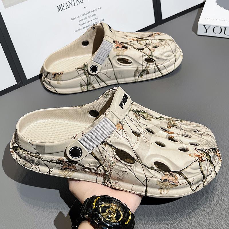 

Hole shoes 2025 summer new breathable soft-soled sports beach shoes casual two wear trendy 301 sandals 45