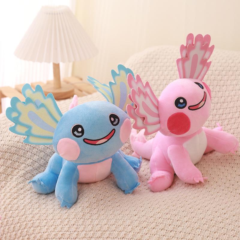 New Axolotl Plush Toy Plush Stuffed Animal Hexagonal Salamander Toy Doll Room Decoration Kids Birthday Christmas Gift