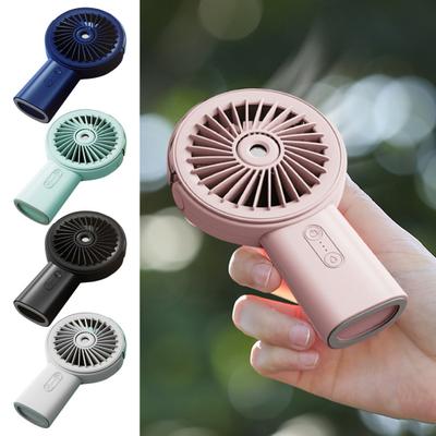 Ventilador Portátil de Mano con Nebulización con 3 Ajustes de Velocidad Tamaño Compacto Portátil Recargable Interior Exterior Ventilador de Mano con Rociador de Agua