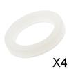 4xSilicone Round Mold For Resin Curve Bangle Slim Bracelet Jewelry Making 62mm