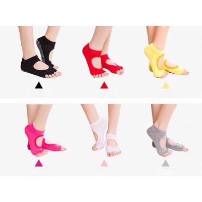 Women Non Slip Yoga Socks Toeless Non Skid Socks with Grips for Pilates, Barre & Ballet