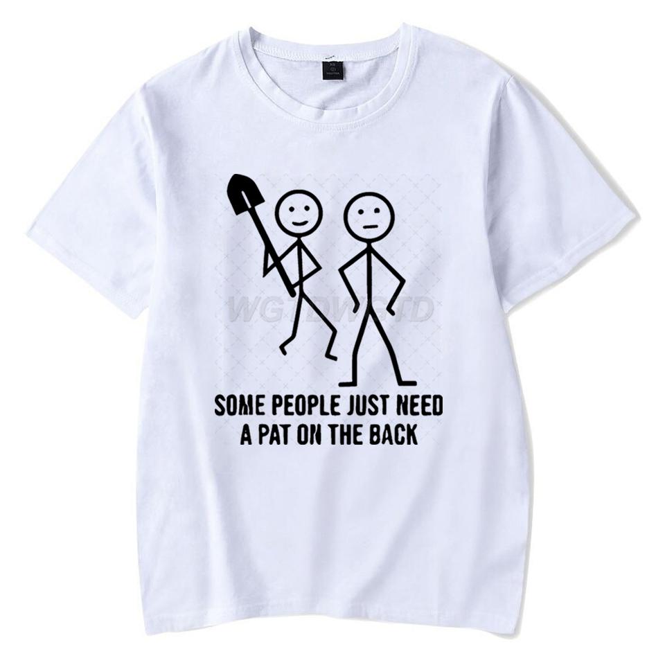 

Casual Summer T-shirts for Men Women Some People Just Need A Pat on The Back Design Clothes Casual Short Sleeve Breathable Top 4XL